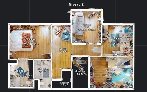 Appartement à vendre    5 pièces • 137 m2 Metz