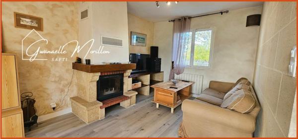 maison 3 ch et 1 bureau, double garage 58m²