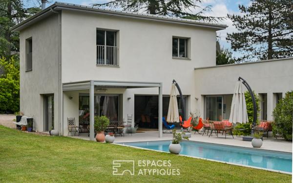 Maison d’architecte avec piscine