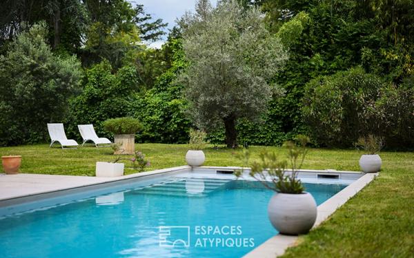 Maison d’architecte avec piscine