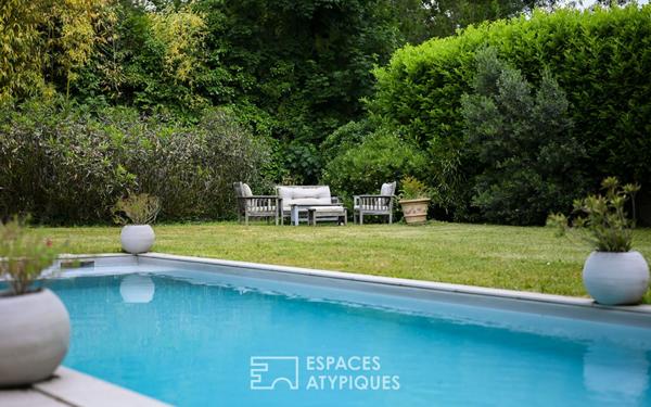 Maison d’architecte avec piscine