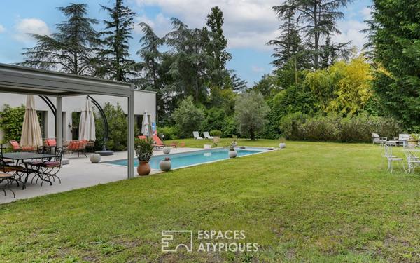 Maison d’architecte avec piscine