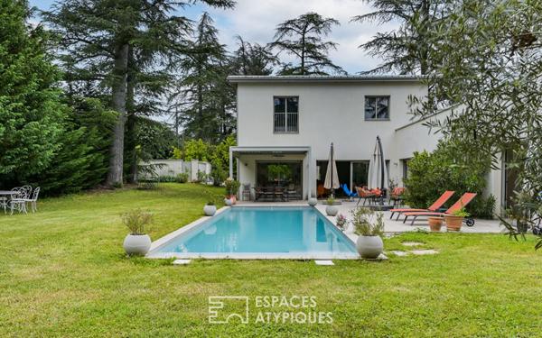 Maison d’architecte avec piscine