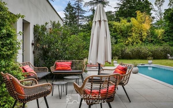 Maison d’architecte avec piscine