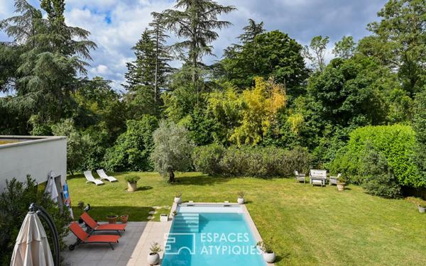 Maison d’architecte avec piscine