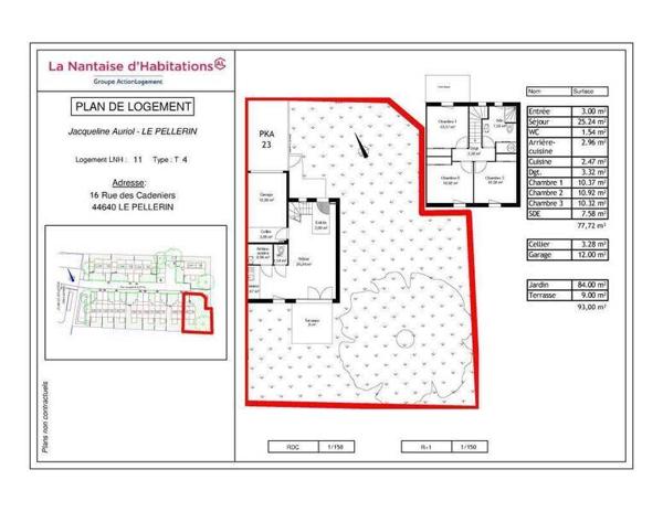 Maison 4 pièces - 44640 Le Pellerin