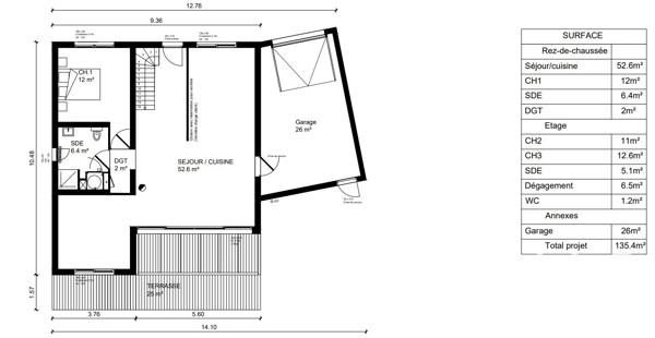 Maison à vendre 4 pièces 108,53 m² Montoir-de-Bretagne