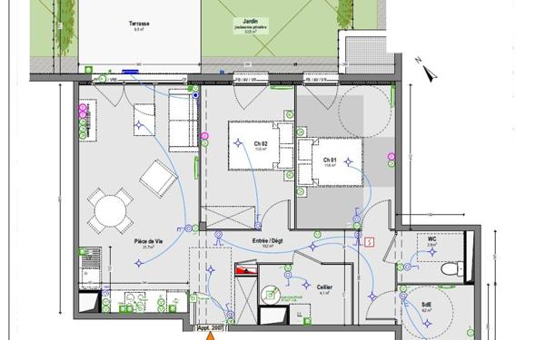 Appartement à vendre    3 pièces • 67,60 m2 Saint-Paul-lès-Dax