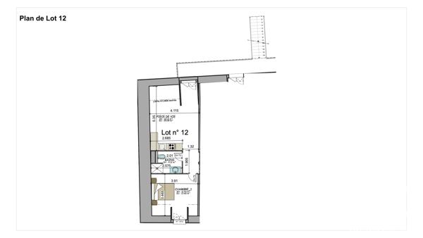 Appartement à vendre 2 pièces 37,66 m² École-Valentin