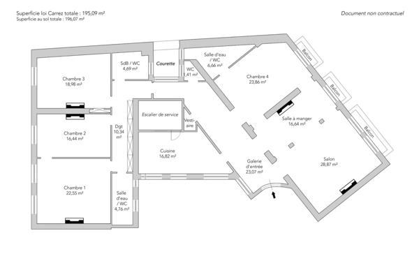 Appartement Paris 16e - MOZART / JASMIN