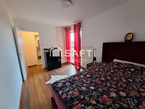 Grand 2p de 57.44m²  avec balcon et cave, en très bon état à 300m de la frontière de Bâle