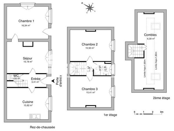 Location Maison 4 pièces 86.6 m² - 5 CROIX TINDUFF Plougastel Daoulas 29470