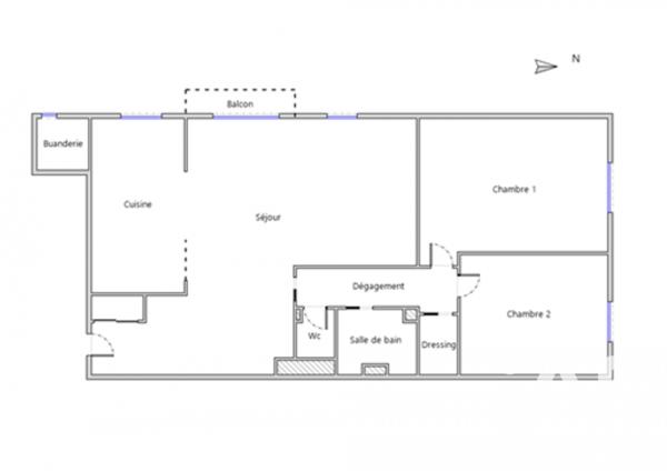 Appartement à vendre 3 pièces 73 m² Châtenay-Malabry