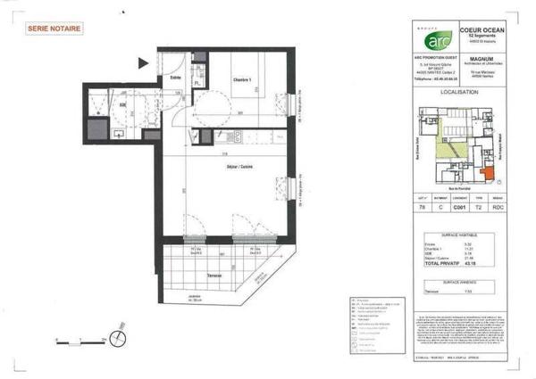 Appartement 2 pièces - 44600 Saint-Nazaire