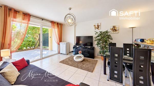 SAINT-AYGULF – LE GRAND PARC | 2 PIÈCES MEUBLÉ EN REZ-DE-JARDIN – TERRASSE 17,44 M² – PISCINE – PARKING