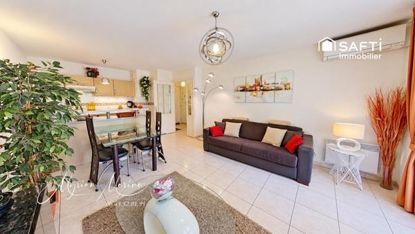 SAINT-AYGULF – LE GRAND PARC | 2 PIÈCES MEUBLÉ EN REZ-DE-JARDIN – TERRASSE 17,44 M² – PISCINE – PARKING