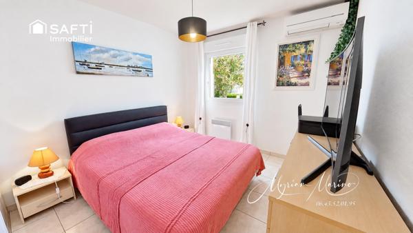 SAINT-AYGULF – LE GRAND PARC | 2 PIÈCES MEUBLÉ EN REZ-DE-JARDIN – TERRASSE 17,44 M² – PISCINE – PARKING
