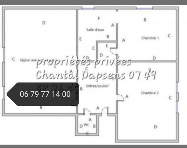 Très Bel Appartement  75m² T3 s/s travaux sur Maison de ville