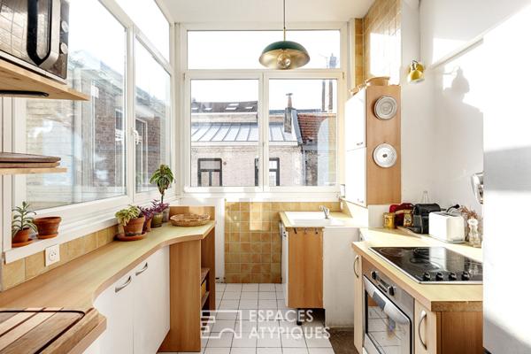 Appartement traversant et authentique à deux pas de la place de la République