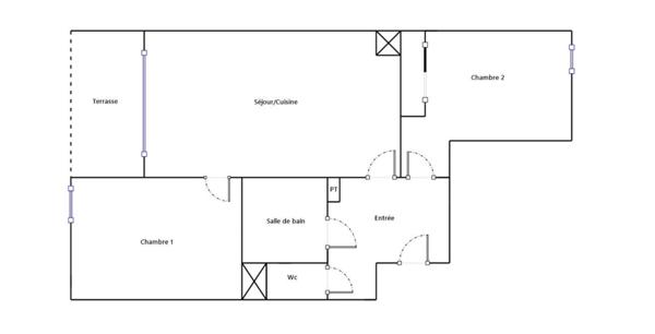 À vendre appartement T3 de 67 m² à MARSEILLE 10E ARRONDISSEMENT