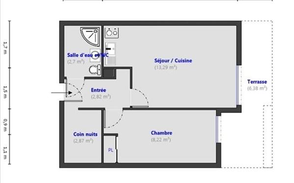 Appartement à vendre    2 pièces •  Bormes-les-Mimosas