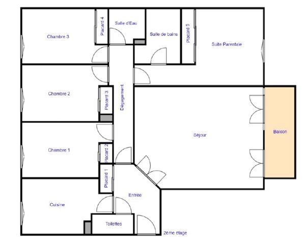 Appartement à vendre 5 pièces 110,25 m² Versailles