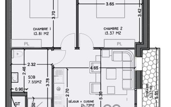 Appartement à vendre    3 pièces • 62,93 m2 Morsang-sur-Orge