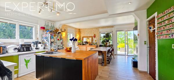 Méréville (91660) Maison d'architecte atypique à vendre à Méréville (91660) – 5 pièces – 122 m² habitables – Terrain de 1 699 m²