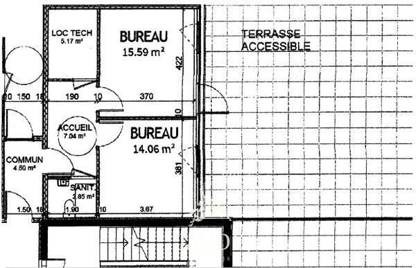 A LOUER Bureaux 49 m² SECTEUR ZENITH Détails des diagnostics énergétiques