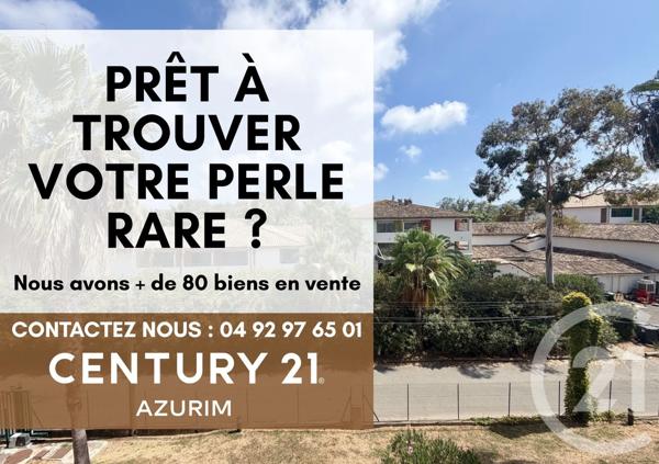 Appartement F1 à vendre  1 pièce - 21,80 m 2   MANDELIEU LA NAPOULE  - 06