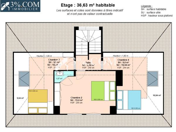 Maison 5 pièce(s) 4 chambre(s) 107 m²