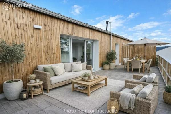 Un art de vivre au dernier étage – Appartement avec terrasse à Couëron