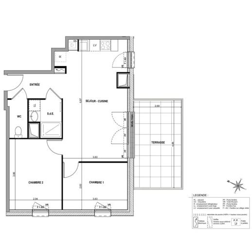 Un art de vivre au dernier étage – Appartement avec terrasse à Couëron