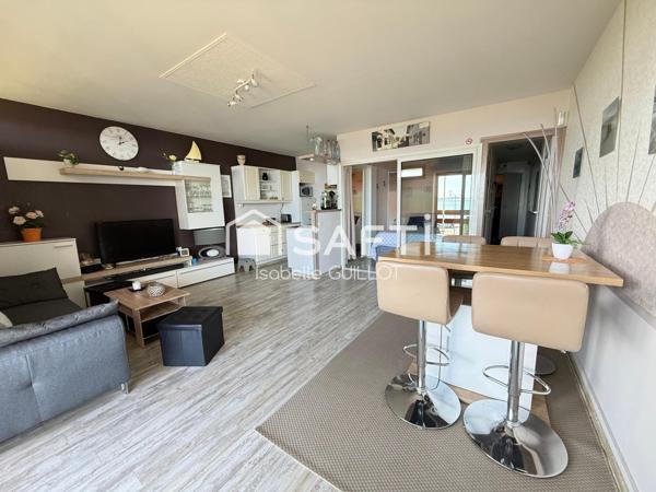T2 de 43 m2 en première ligne avec vue mer