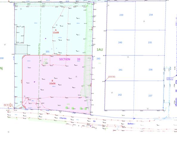Terrain à vendre 1 000 m² Luttange