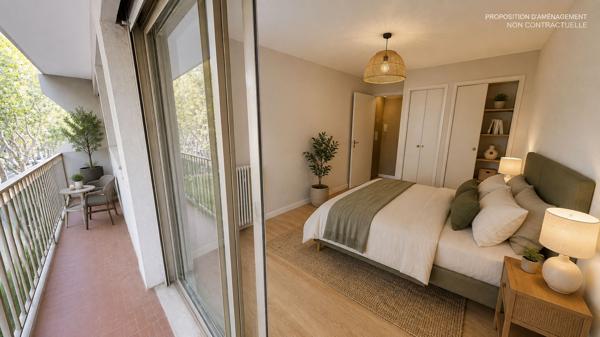 NARBONNE CENTRE - APPARTEMENT À RÉNOVER AVEC BALCON FILANT ET CAVE