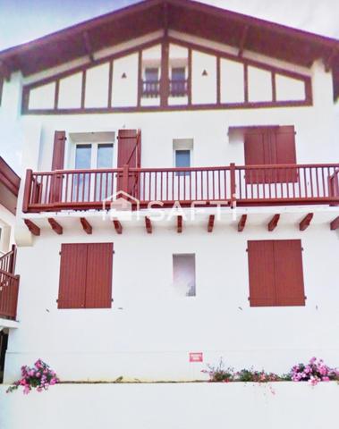 T3 Urrugne SOCOA/CIBOURE avec Terrasse, place de parking et cave