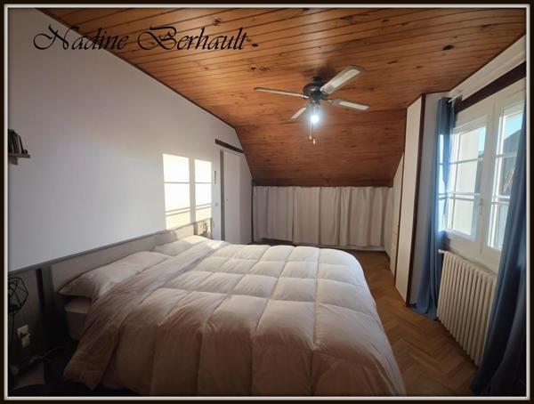 Maison à vendre 4 pièces Amilly Viroy(45), sous sol complet, 2 ch en étage, salon avec cheminée, cuisine aménagée, jardin clos, 2 mn transport Gare Montargis