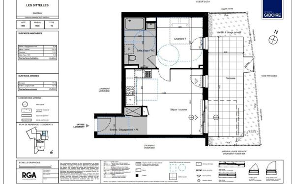 Appartement à vendre    2 pièces • 48,83 m2 Sarzeau