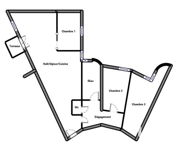 Appartement à vendre 4 pièces 87,38 m² Seyssinet-Pariset