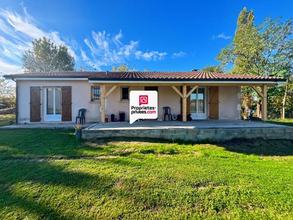 Maison de plain-pied, 3 chambres, jardin