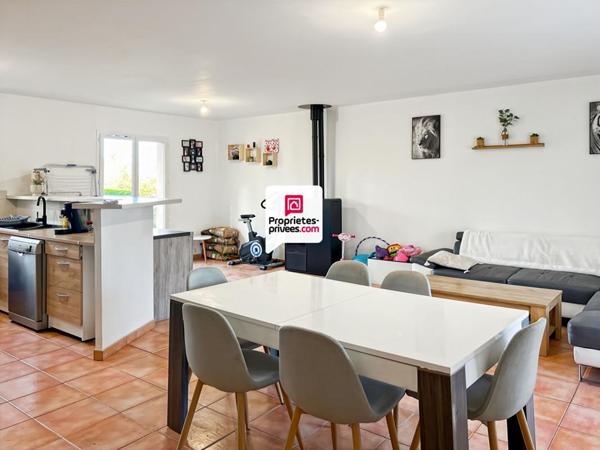 Maison de plain-pied, 3 chambres, jardin