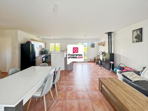 Maison de plain-pied, 3 chambres, jardin