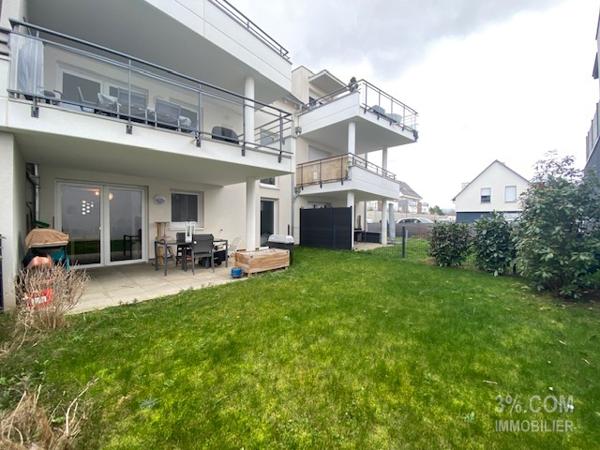 3%.COM Beau F2 en rez de jardin avec garage et parking Mommenheim (67670)