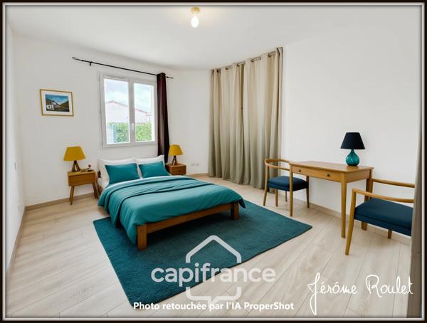 Maison à vendre 4 pièces 3 chambres Garage Terrain 470 m² VOUNEUIL SOUS BIARD (86)