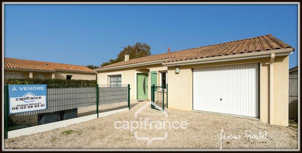 Maison à vendre 4 pièces 3 chambres Garage Terrain 470 m² VOUNEUIL SOUS BIARD (86)