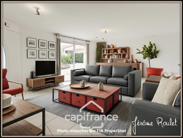 Maison à vendre 4 pièces 3 chambres Garage Terrain 470 m² VOUNEUIL SOUS BIARD (86)