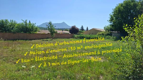 A vendre Terrain de 1 157 m² – Le Chaffaut-Saint-Jurson (04510)
