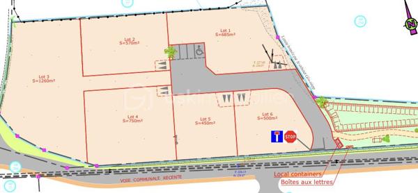 Terrain de 500 m²