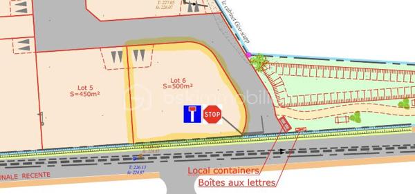 Terrain de 500 m²
